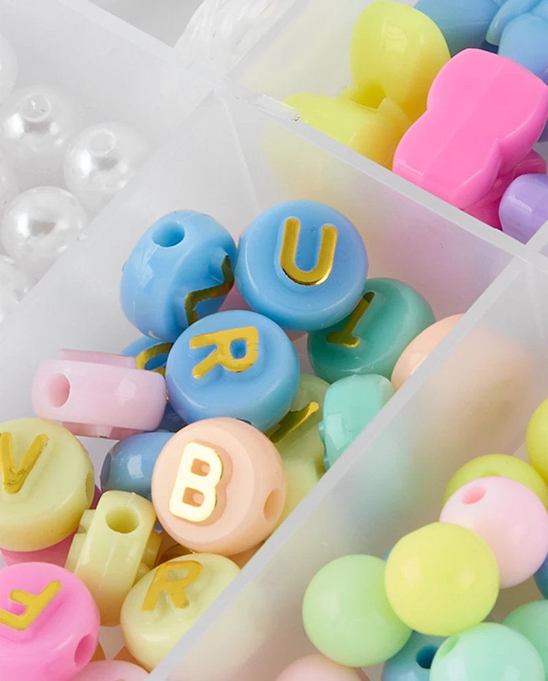 Girls DIY Beaded Bracelet Bunny Set