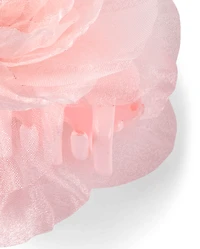 Girls Flower Claw Clip