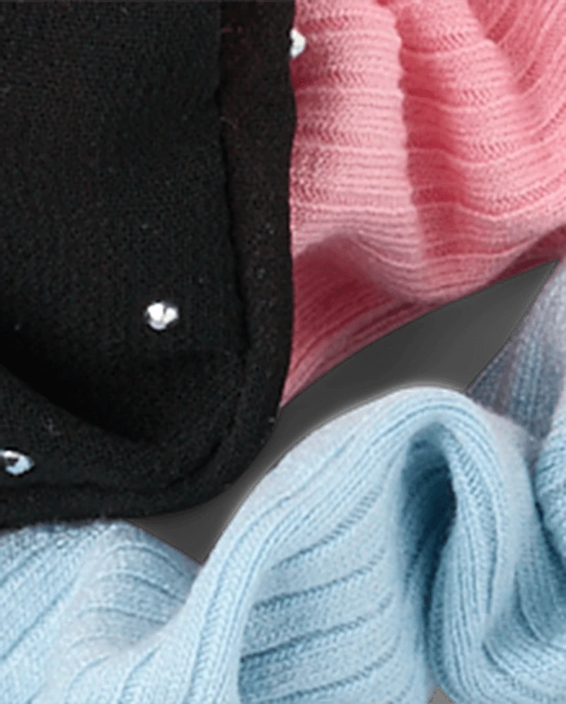 Girls Rhinestone Scrunchie 8-Pack