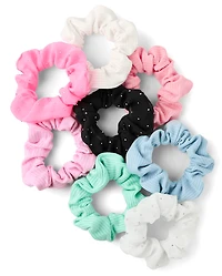 Girls Rhinestone Scrunchie 8-Pack