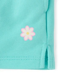 Shorts en molleton imprimé pour filles