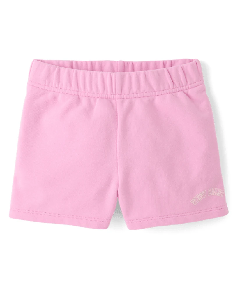 Girls Graphic French Terry Shorts