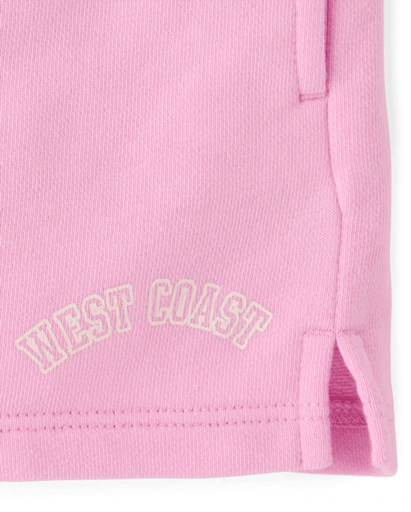 Girls Graphic French Terry Shorts