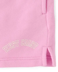 Girls Graphic French Terry Shorts