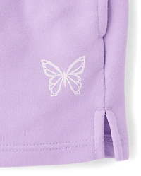 Girls Graphic French Terry Shorts