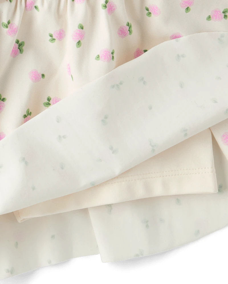 Girls Quick Dry Floral Flowy Shorts