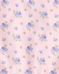 Sweat-shirt polaire à épaules dénudées fleurs pour filles