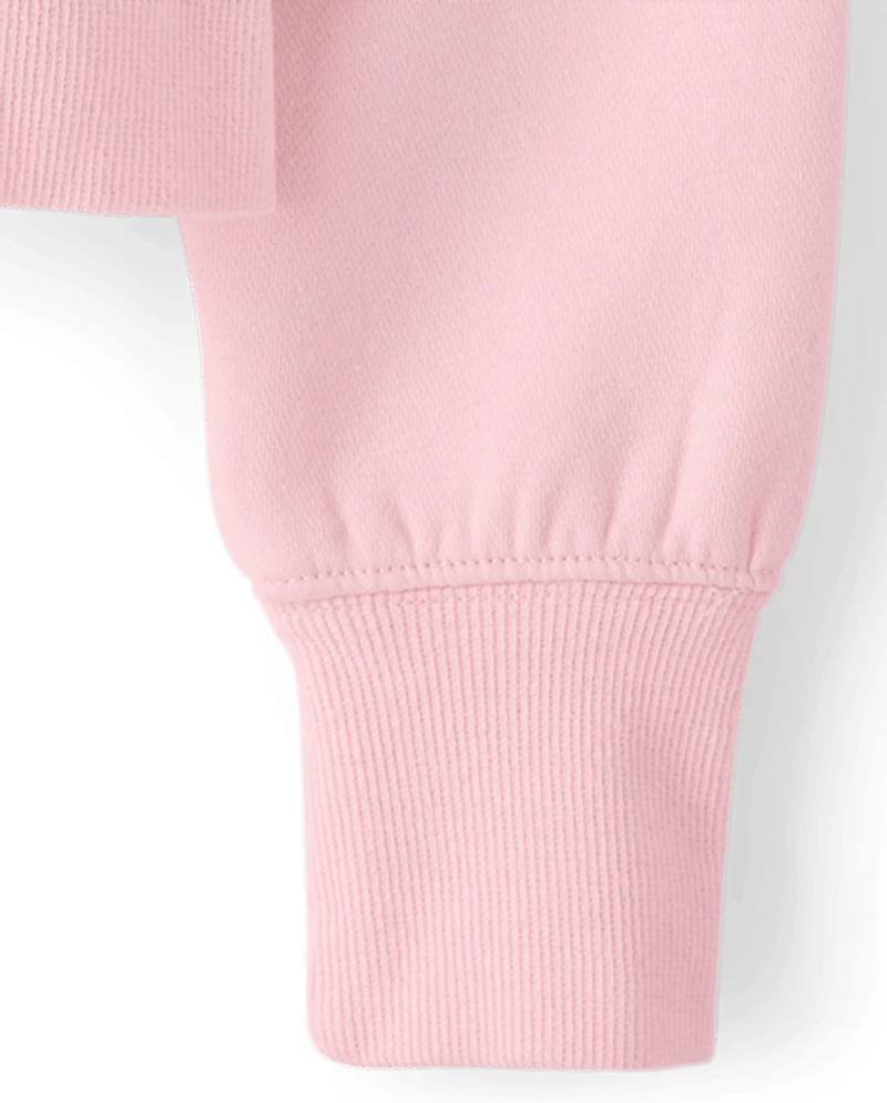 Girls Premium Fleece Zip Up Hoodie