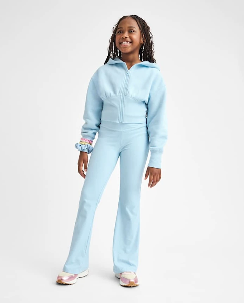 Girls Premium Fleece Zip Up Hoodie