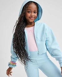 Girls Premium Fleece Zip Up Hoodie