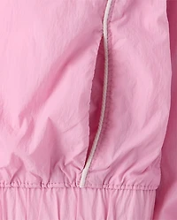 Girls Contrast Windbreaker Jacket