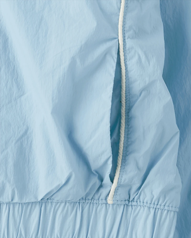 Girls Contrast Windbreaker Jacket