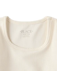 T-shirt côtelé texturé à séchage rapide pour filles