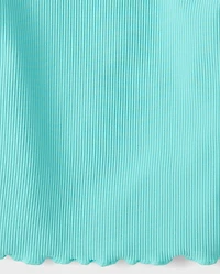 Girls Quick Dry Textured Ribbed Tee