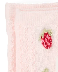 Girls Rosette Pointelle Midi Socks 2-Pack