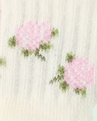 Toddler Girls Striped Icon Cushioned Midi Socks 10-Pack