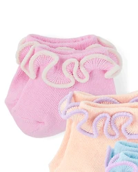 Baby Girls Ruffle Ankle Socks 6-Pack