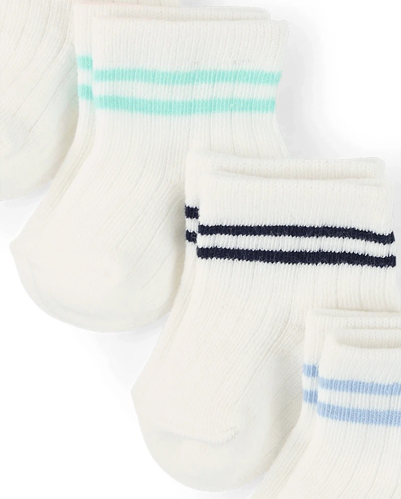 Baby Boys Striped Midi Socks 6-Pack