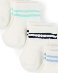 Baby Boys Striped Midi Socks 6-Pack