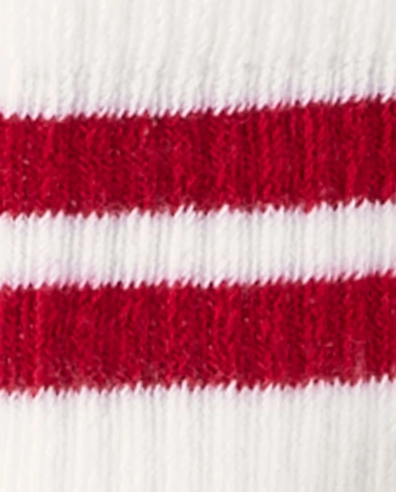 Boys Striped Cushioned Midi Socks 6-Pack