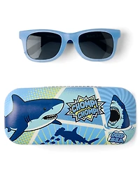 Ensemble de lunettes de soleil requin 2 pièces pour petits garçons