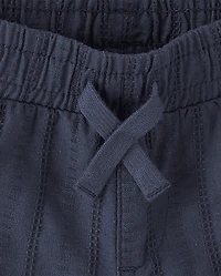 Baby Boys Textured 2-Piece Outfit Set