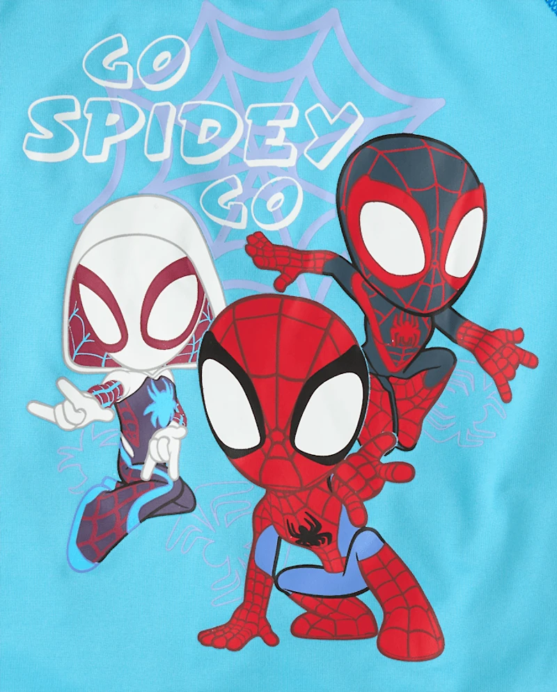 Toddler Boys Spidey™ Rashguard Swimsuit