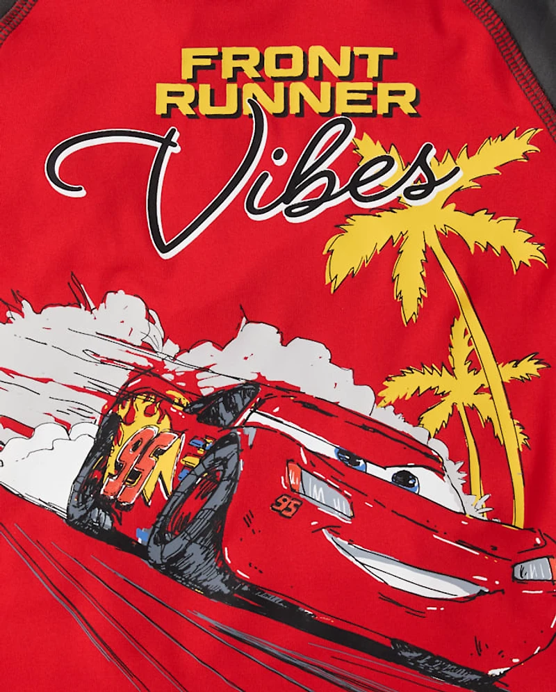 Toddler Boys Lightning McQueen™ Rashguard Swimsuit