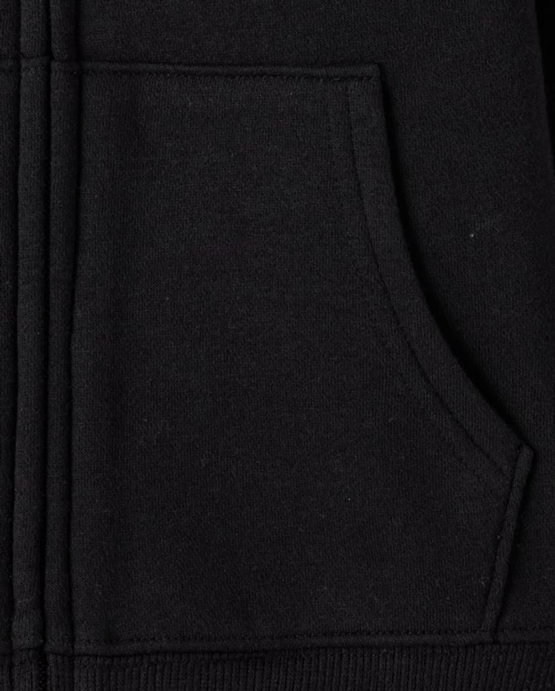 Girls Premium Fleece Zip Up Hoodie