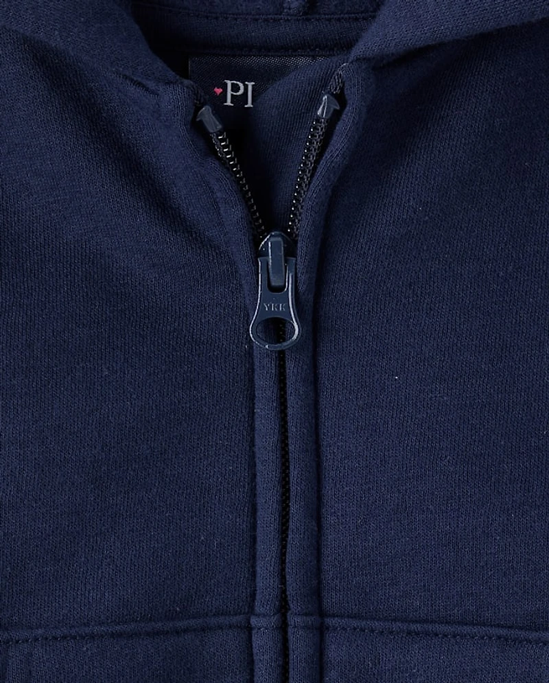 Girls Premium Fleece Zip Up Hoodie
