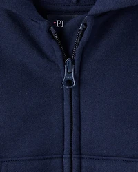 Girls Premium Fleece Zip Up Hoodie