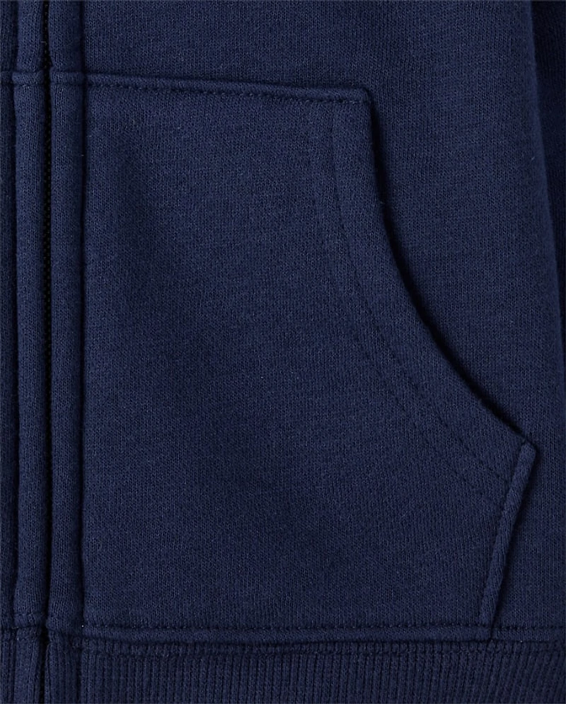 Girls Premium Fleece Zip Up Hoodie