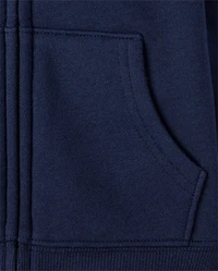 Girls Premium Fleece Zip Up Hoodie