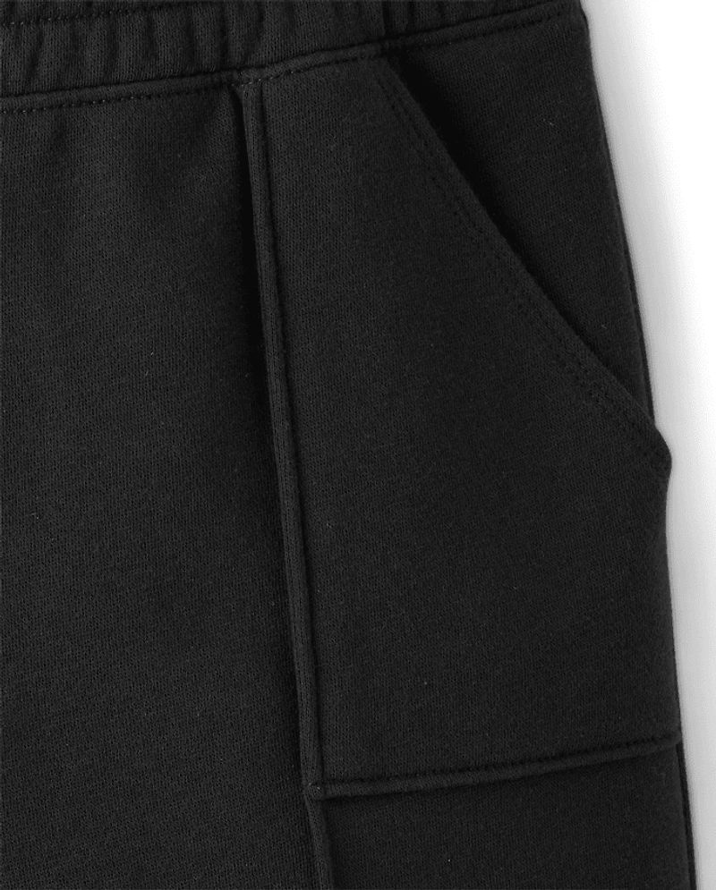 Girls Premium Fleece Wide Leg Lounge Pants