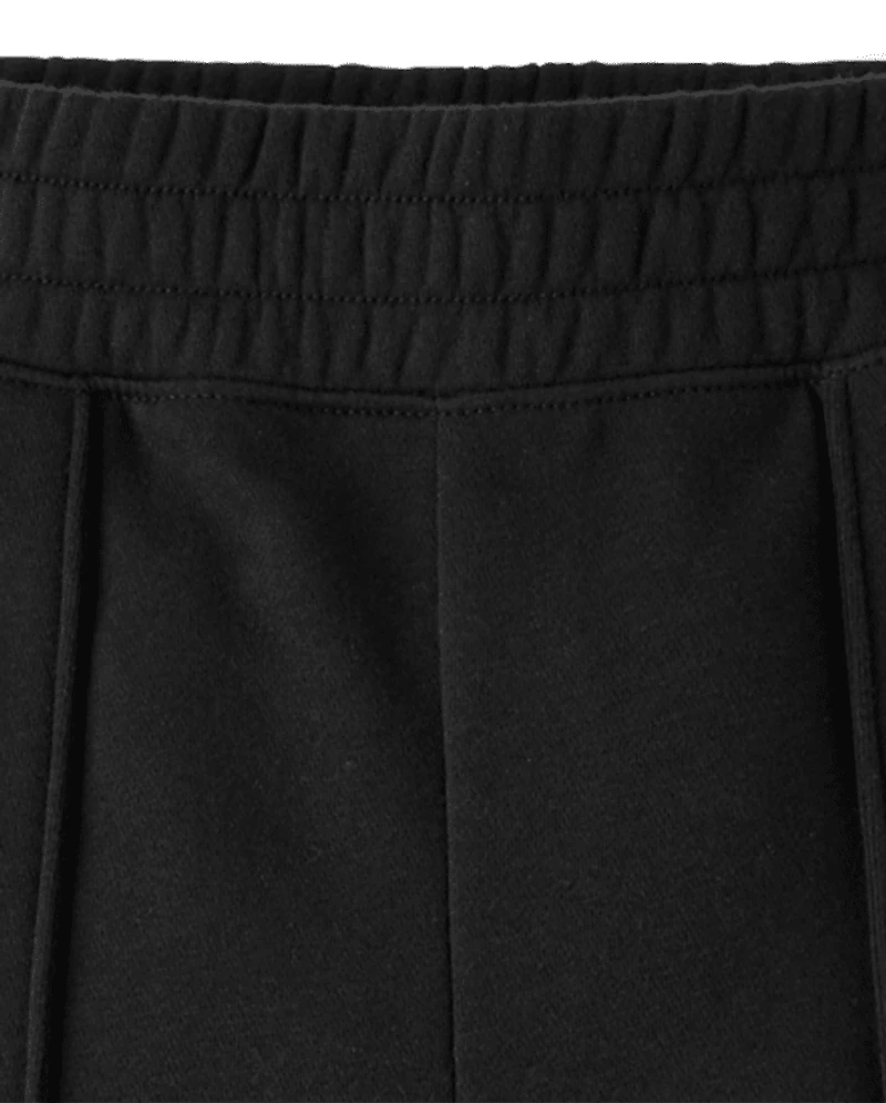 Girls Premium Fleece Wide Leg Lounge Pants
