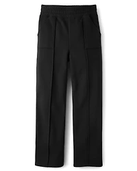 Girls Premium Fleece Wide Leg Lounge Pants