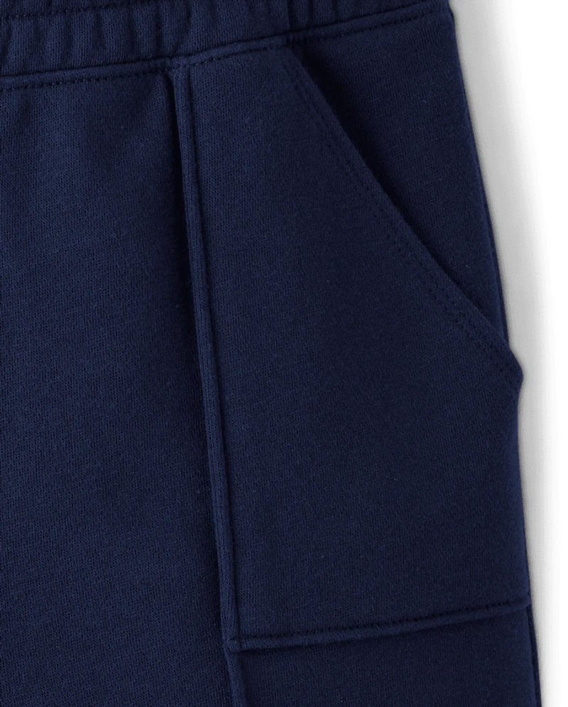 Girls Premium Fleece Wide Leg Lounge Pants