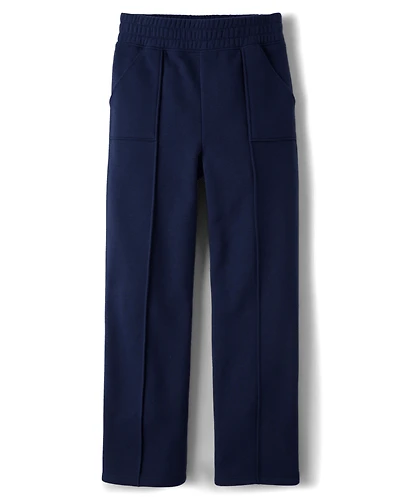 Girls Premium Fleece Wide Leg Lounge Pants