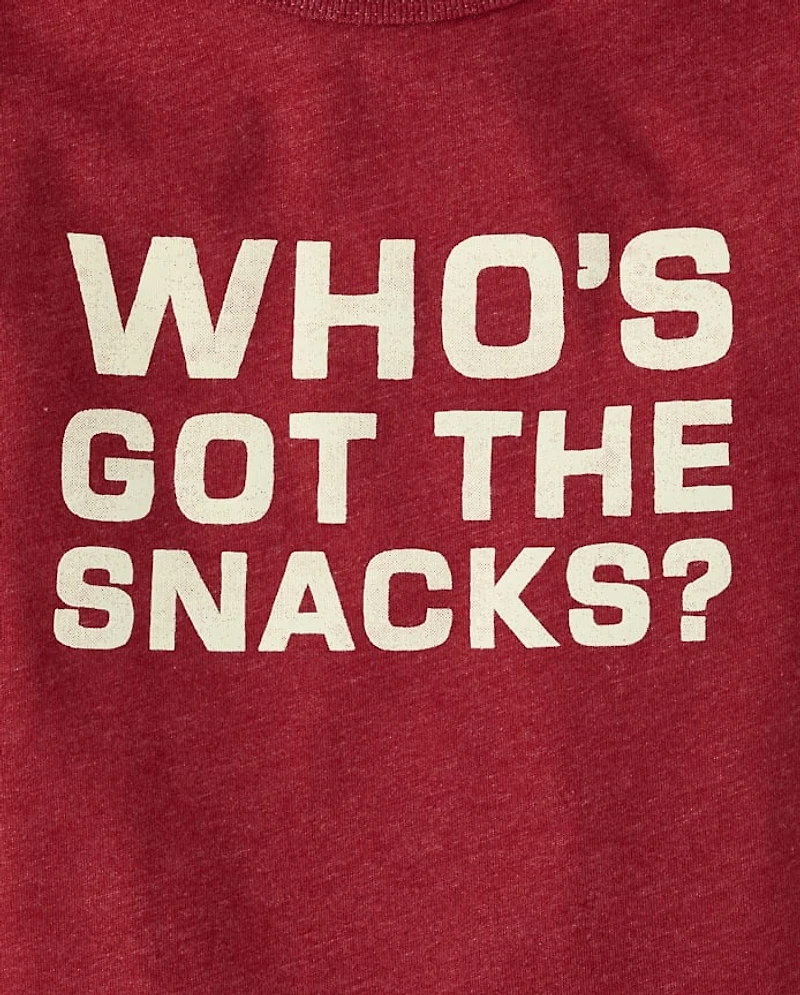 Baby And Toddler Boys Snacks Graphic Tee