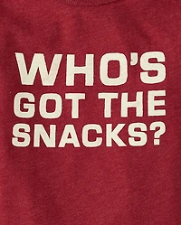 Baby And Toddler Boys Snacks Graphic Tee
