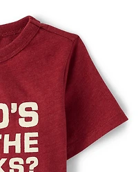 Baby And Toddler Boys Snacks Graphic Tee