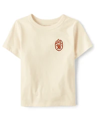 Baby And Toddler Boys Fire Truck Front Back Graphic Tee