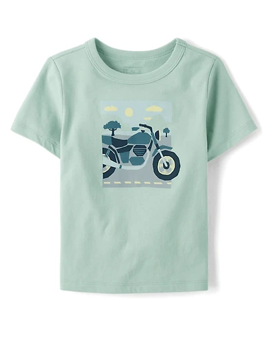 Baby And Toddler Boys Motorcycle Graphic Tee