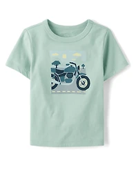 Baby And Toddler Boys Motorcycle Graphic Tee