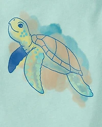 Baby And Toddler Boys Turtle Graphic Tee