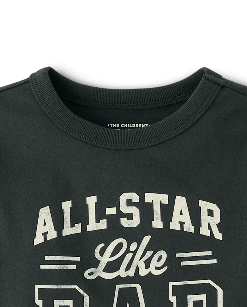 T-shirt graphique pour bébés et petits garçons, style papa