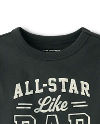 T-shirt graphique pour bébés et petits garçons, style papa