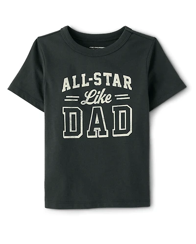 Baby And Toddler Boys All Star Like Dad Graphic Tee