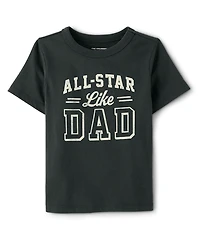 Baby And Toddler Boys All Star Like Dad Graphic Tee