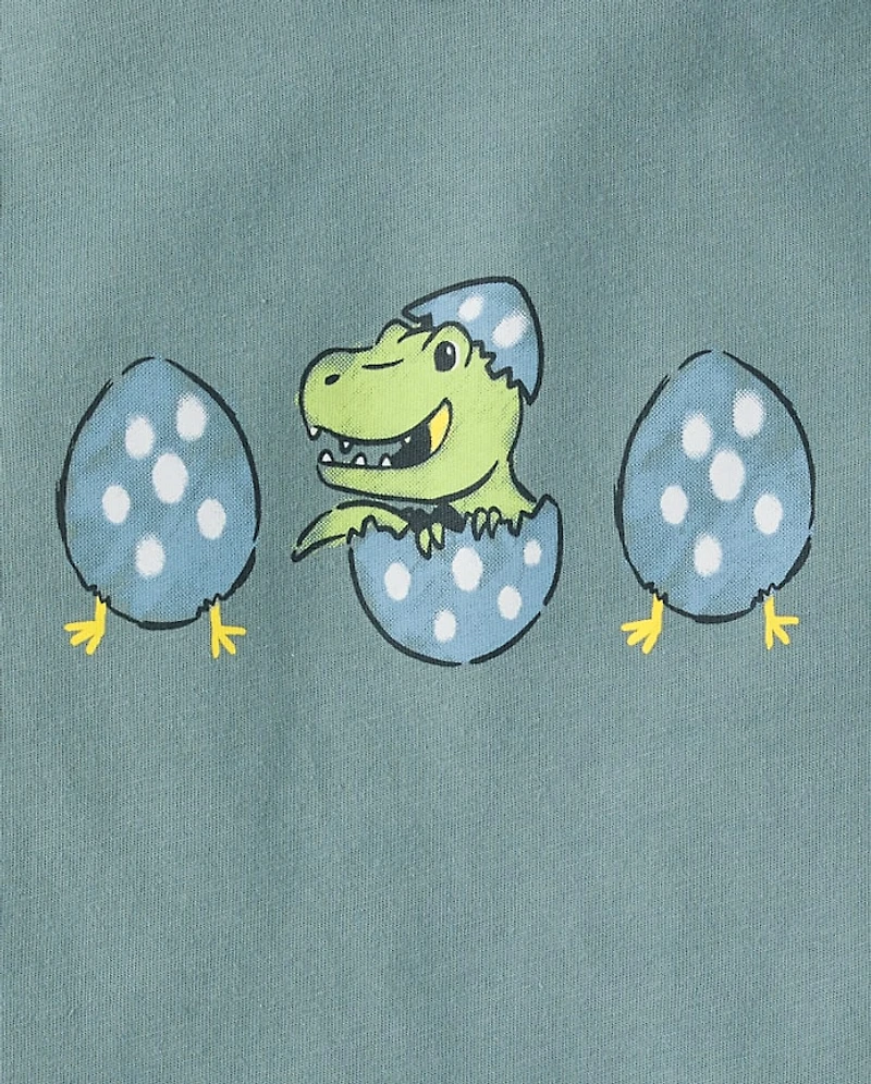 Baby And Toddler Boys Dino Egg Graphic Tee